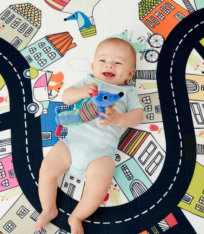 Skip Hop Çift Taraflı Oyun Halısı Oyun Matı Köy