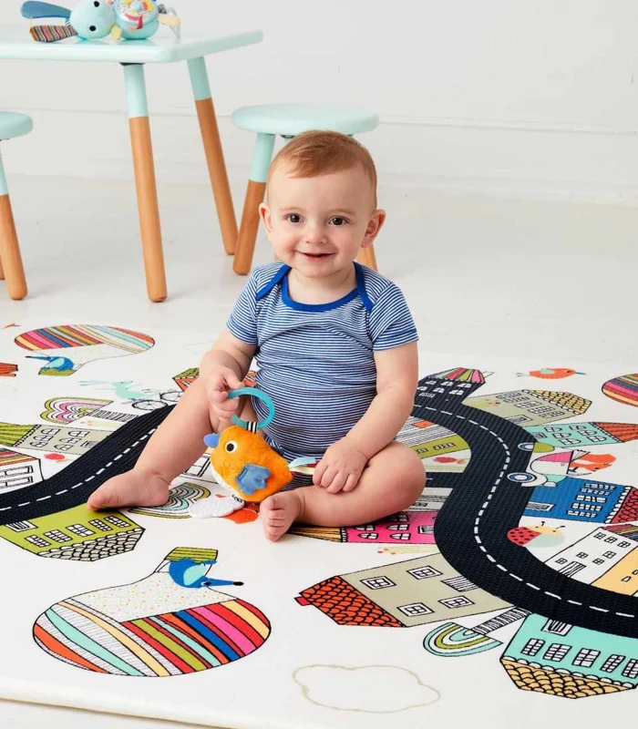 Skip Hop Çift Taraflı Oyun Halısı Oyun Matı Köy