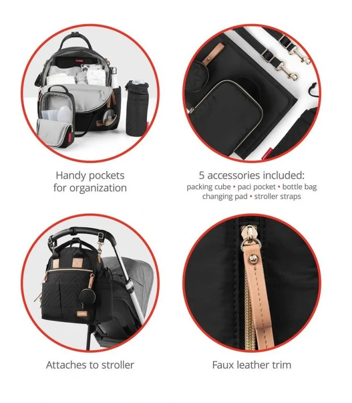 Skip Hop Main Frame Sırt Çantası (vip) Siyah