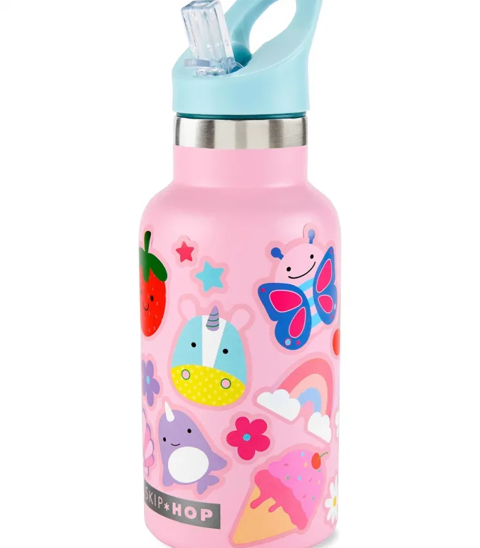 Skip Hop Spark Style Paslanmaz Çelik Suluk Pembe