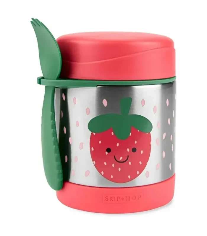 Skip Hop Zoo Paslanmaz Çelik Termos 325 Ml Çilek
