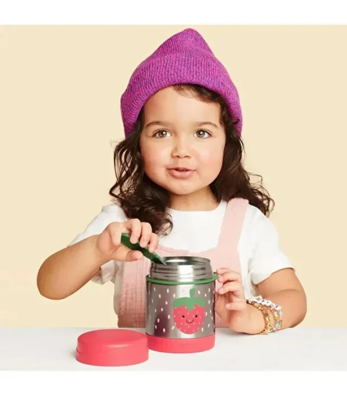 Skip Hop Zoo Paslanmaz Çelik Termos 325 Ml Çilek