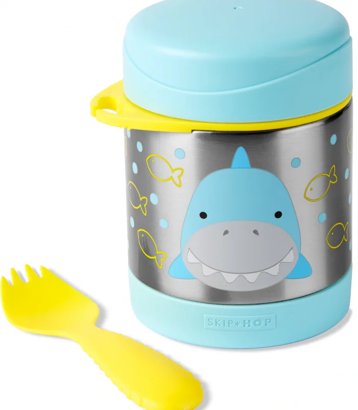 Skip Hop Zoo Paslanmaz Çelik Termos 325 ml Köpek Balığı