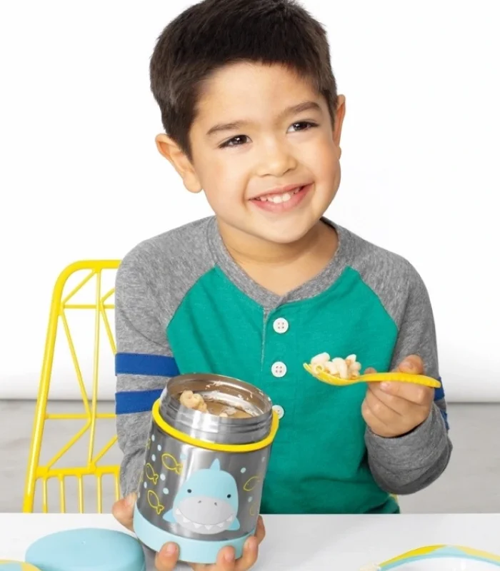 Skip Hop Zoo Paslanmaz Çelik Termos 325 ml Köpek Balığı