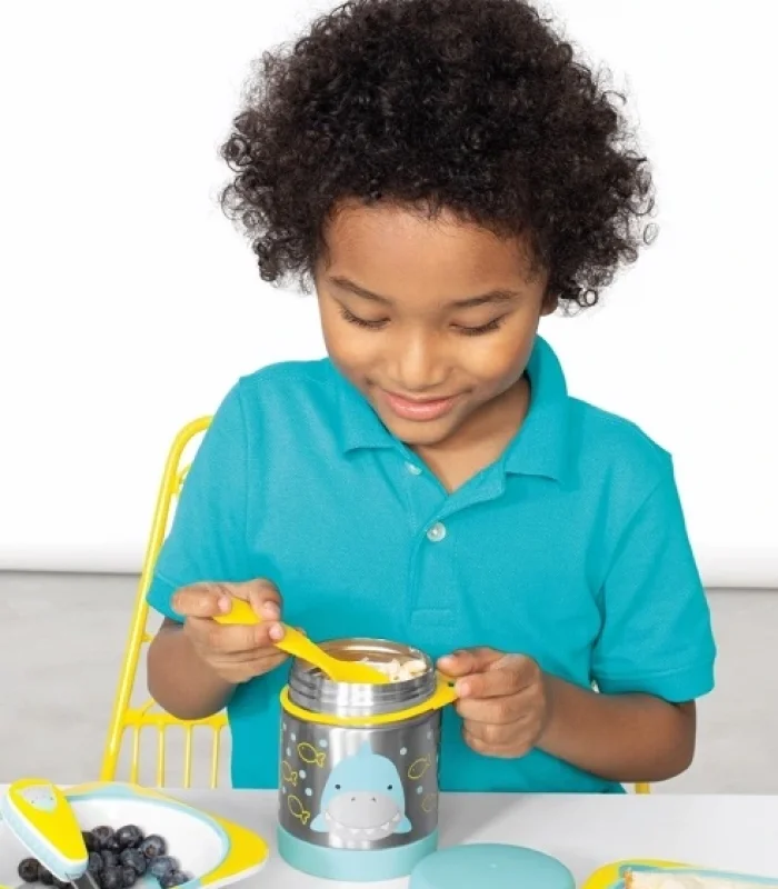 Skip Hop Zoo Paslanmaz Çelik Termos 325 ml Köpek Balığı