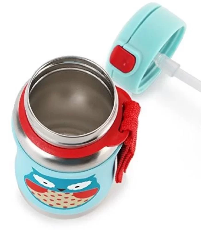 Skip Hop Zoo Pipetli Paslanmaz Çelik Suluk 350 ml Baykuş