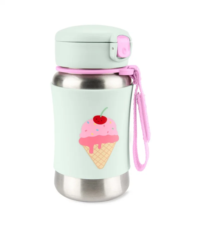Skip Hop Zoo Pipetli Paslanmaz Çelik Suluk 350 Ml Dondurma