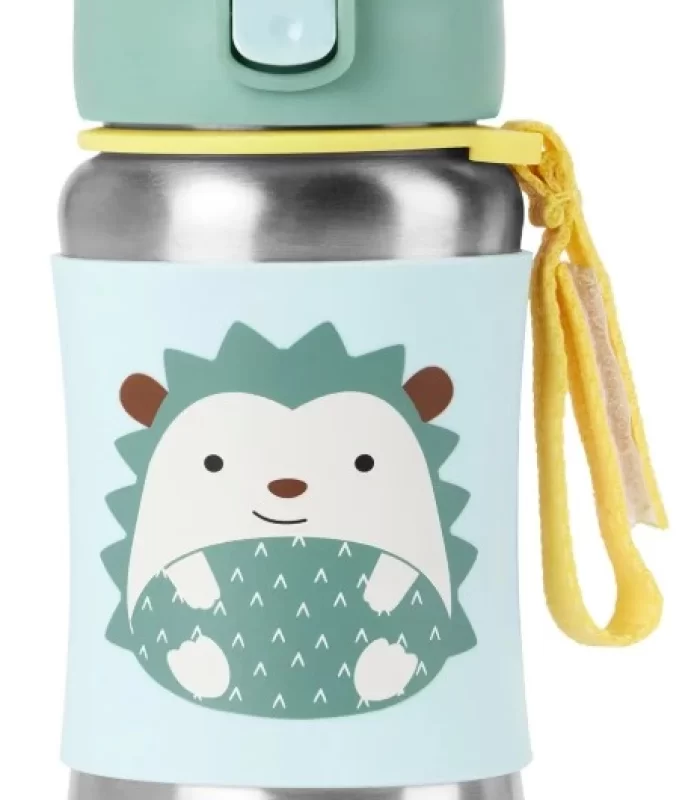 Skip Hop Zoo Pipetli Paslanmaz Çelik Suluk 350 Ml Kirpi