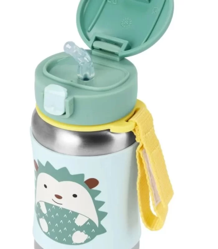 Skip Hop Zoo Pipetli Paslanmaz Çelik Suluk 350 Ml Kirpi