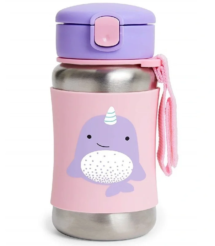 Skip Hop Zoo Pipetli Paslanmaz Çelik Suluk 350 Ml Narwhal