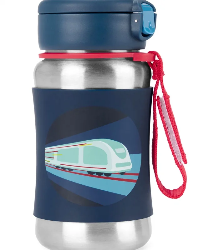 Skip Hop Zoo Pipetli Paslanmaz Çelik Suluk 350 Ml Tren