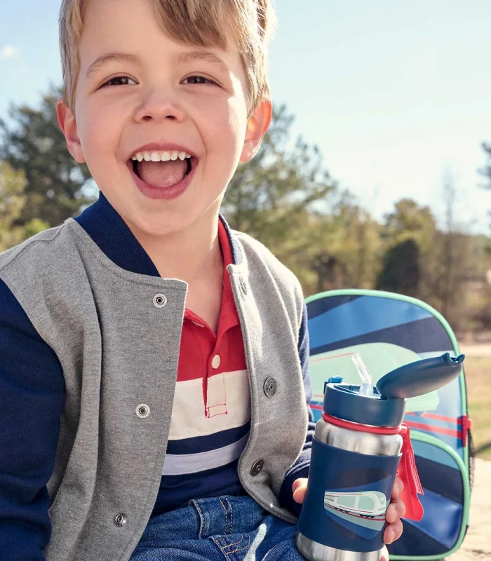 Skip Hop Zoo Pipetli Paslanmaz Çelik Suluk 350 Ml Tren