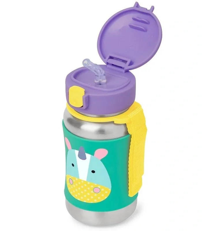 Skip Hop Zoo Pipetli Paslanmaz Çelik Suluk 350 Ml Unicorn