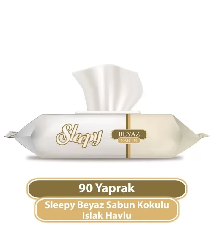 Sleepy Beyaz Sabun Kokulu Islak Havlu Mendil 90 Adet