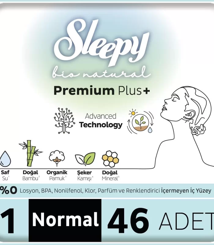 Sleepy Bio Natural Premium Plus Mega Normal Ped 46 Adet