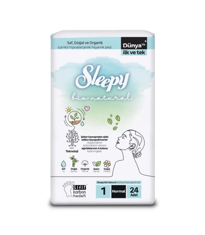 Sleepy Bio Natural Premium Plus Normal Ped 24 Adet