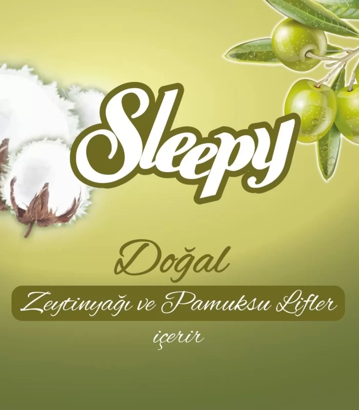 Sleepy Doğal Zeytinyağlı Islak Havlu Mendil 90 Adet