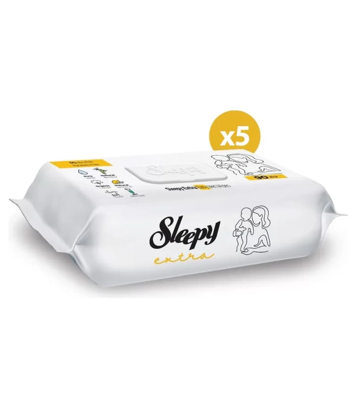 Sleepy Ekstra Islak Havlu Mendil 5x90 450 Yaprak