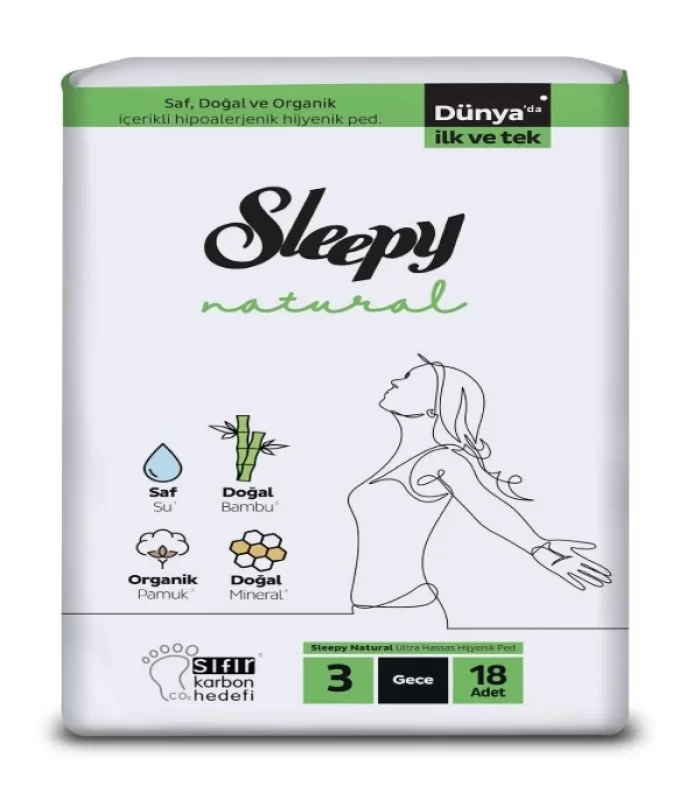 Sleepy Natural Süper Eco Paket Gece 18 Adet