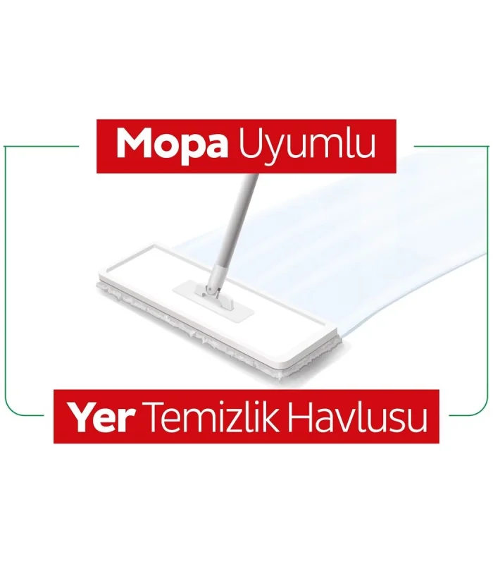 Sleepy Yer Temizlik Havlusu Mop Uyumlu 50 Adet Çamaşır Suyu