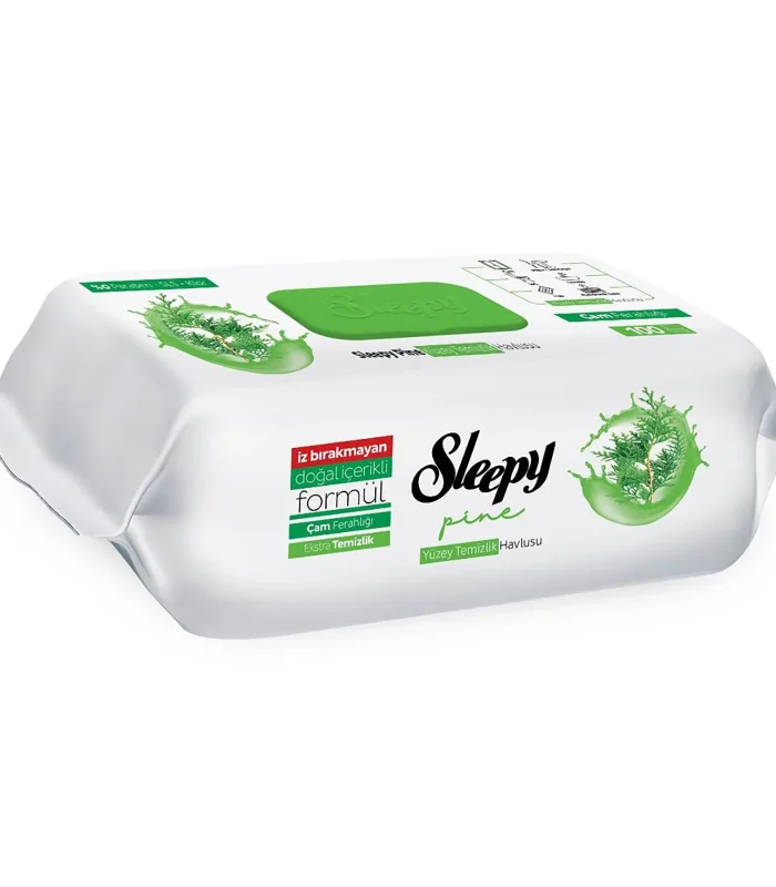 Sleepy Yüzey Temizlik Havlusu 100 Adet Çam Özlü