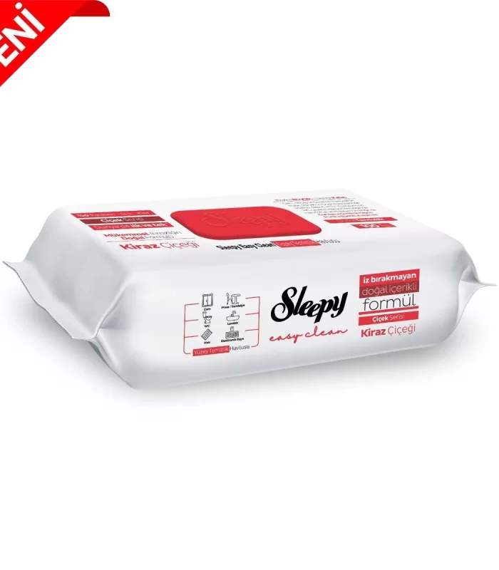 Sleepy Yüzey Temizlik Havlusu 100 Adet Kiraz