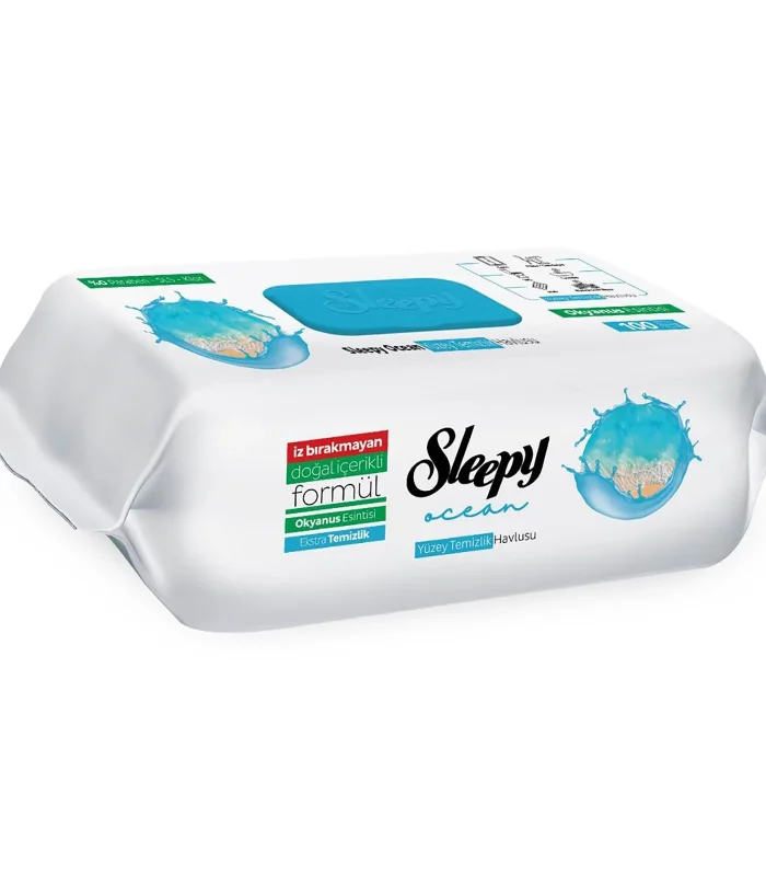 Sleepy Yüzey Temizlik Havlusu 100 Adet Okyanus