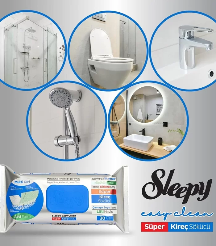 Sleepy Yüzey Temizlik Havlusu 30 Adet Kireç Çözücü