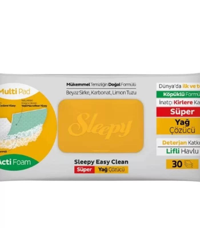 Sleepy Yüzey Temizlik Havlusu 30 Adet Yağ Çözücü