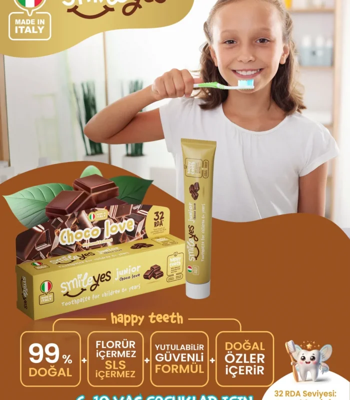 Smileyes Junior Diş Macunu 6+ Yaş 50 Ml Choco Love