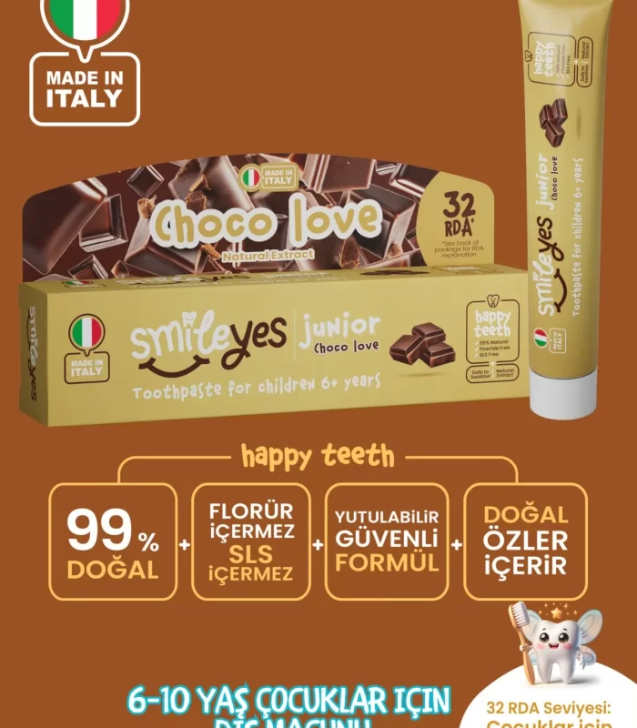 Smileyes Junior Diş Macunu 6+ Yaş 50 Ml Choco Love
