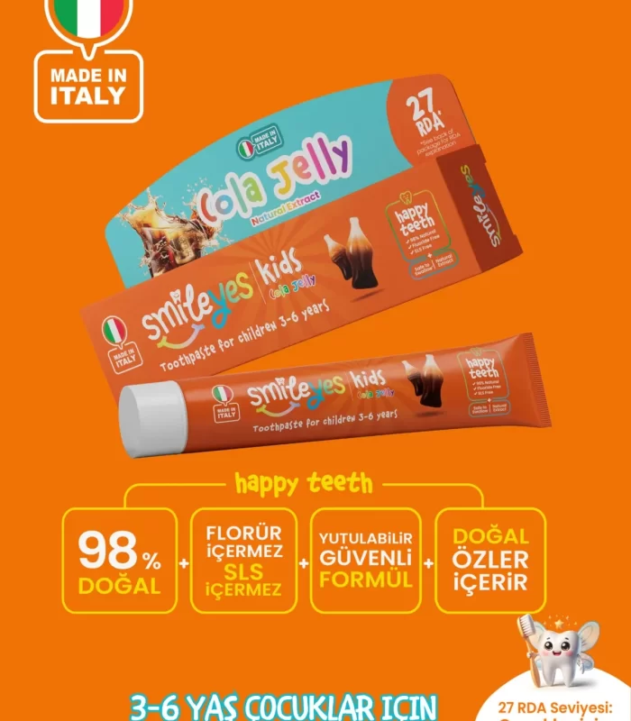 Smileyes Kids Diş Macunu 3-6 Yaş 50 Ml Cola Jelly