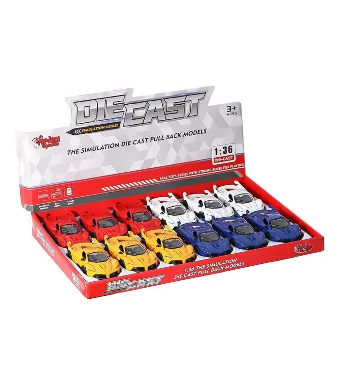 SR-1310-11-12-13 Çek Bırak Işıklı ve Müzikli Spor Araba 1:36 -Vardem