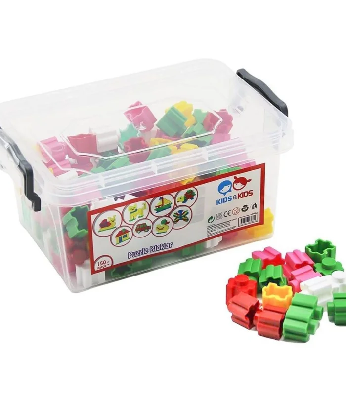 STR-114 KİDS KİDS 150 PARÇA PUZZLE BLOKLAR KOLİ 25 PK