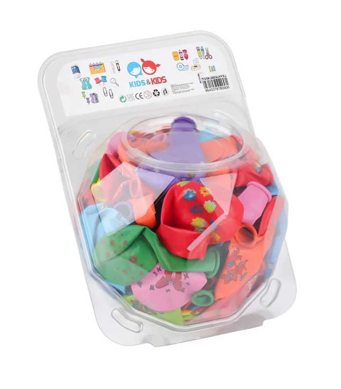 STR-133 Renkli Baskılı Balon 100lü