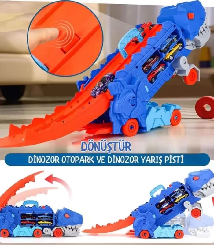 Sunman 3in1 Maxx Wheels Dönüşebilen Dinozor Yarış Kamyonu Oyun Seti