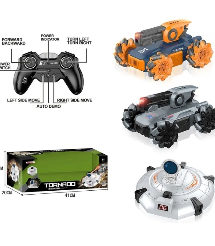 SYR-666-804 Kumandalı Şarjlı Ufo Avcısı ve Akrobatik Araba -Vardem Oyuncak