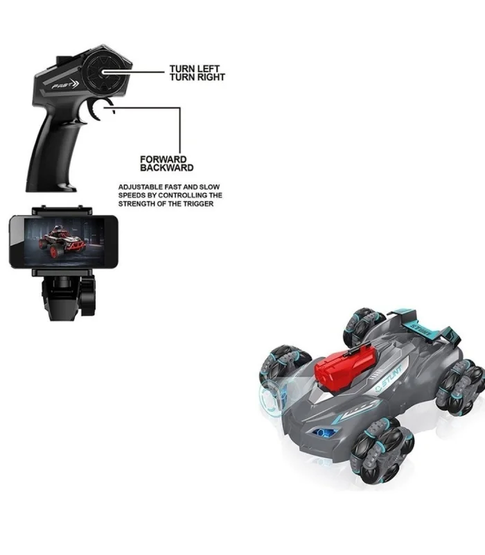 SYR-666-863 Kumandalı Wifi Kameralı Stunt Araba -Vardem Oyuncak