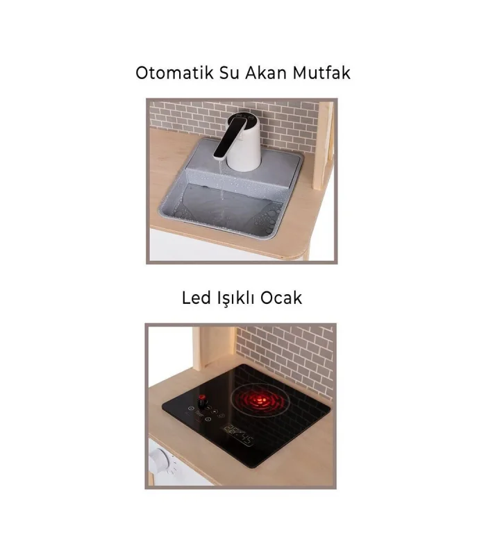 T1026 AHŞAP SU OYUN MUTFAĞI SU MOTORLU