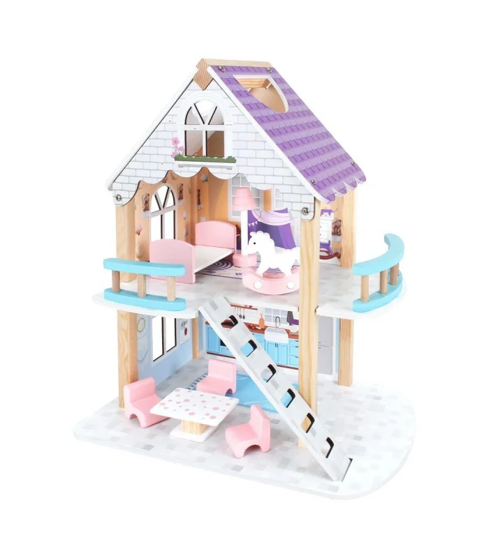 T2011 Ahşap Oyun Evi 2 Katlı -Okutan Hobi