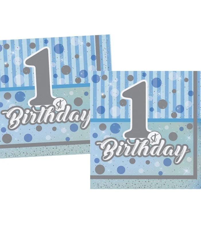 THB5121 First Bithday Erkek, 16 adet Peçete, 33x33cm  /BMP1310THB5121