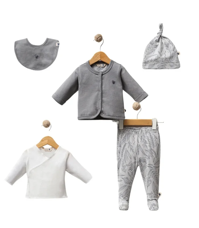 Tost Tale Little Frog 5 Parça Hastane Çıkışı Grey
