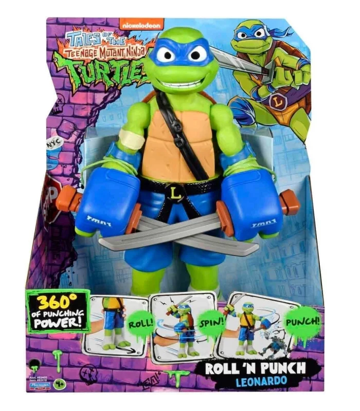 TU843000 TMNT  Roll N Punch Leonardo 30 cm Figür - 83418