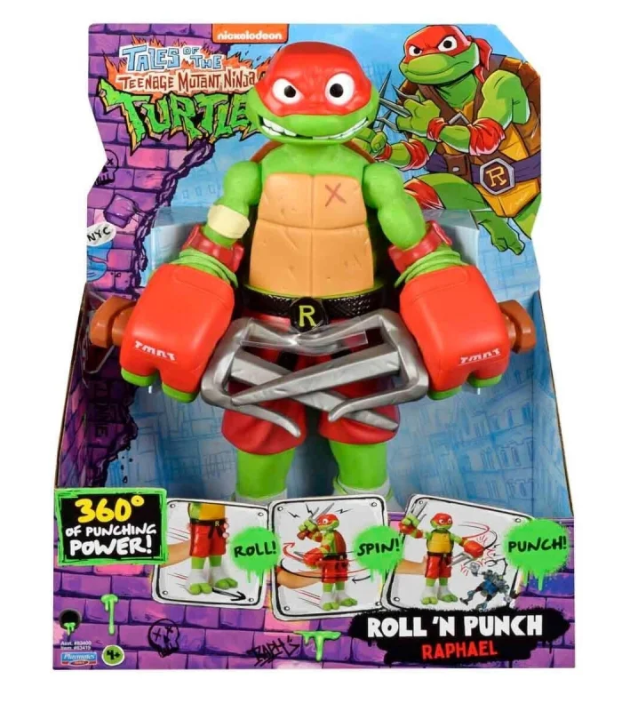 TU844000 TMNT  Roll N Punch Raphael 30 cm Figür - 83418