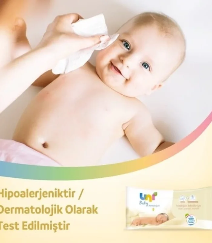 Uni Baby Yenidoğan Islak Havlu Mendil 3lü 120 Yaprak