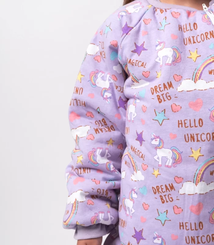 Unicorn Çocuk Uyku Tulumu Mor