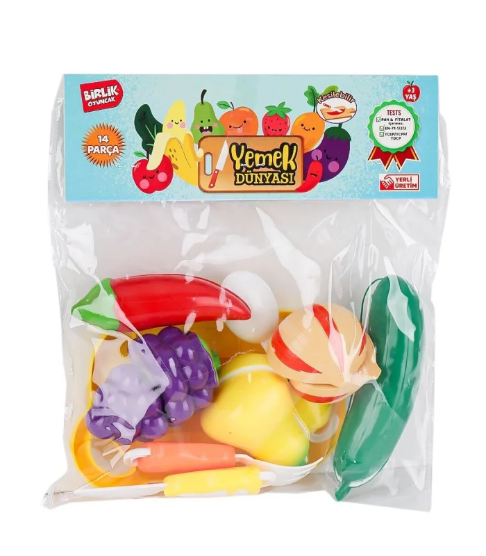 URT007-PVC-2A B Kesilebilen Meyve Sebze 14 Parça
