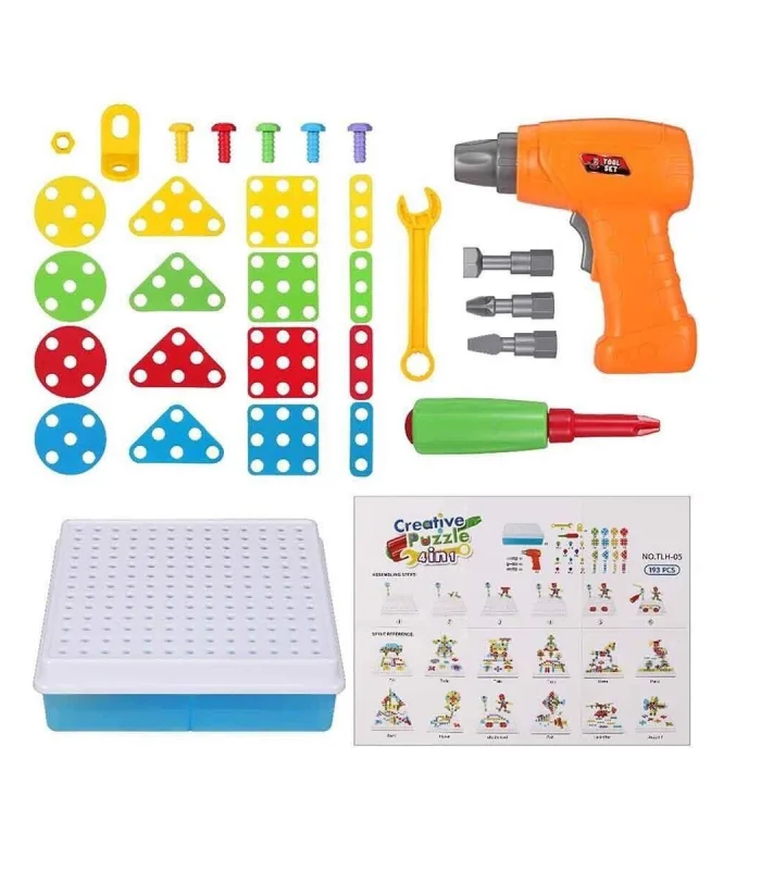 URT014-001 Birlik, 3D Eğitici Matkap Seti Hayvanlar Özel Fiyatlı Ürün