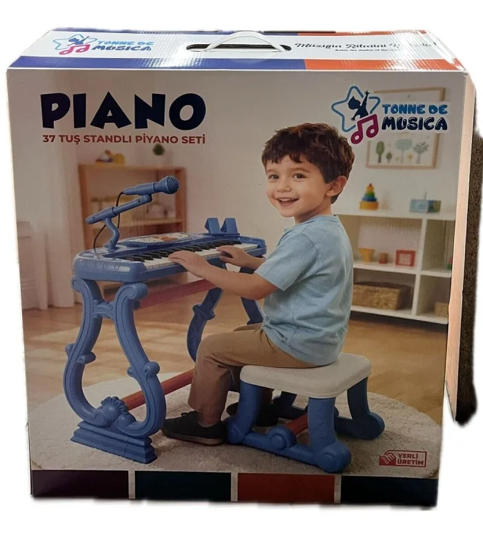 URT033-002 AYAKLI 37 TUŞ PİANO ORG - MAVİ