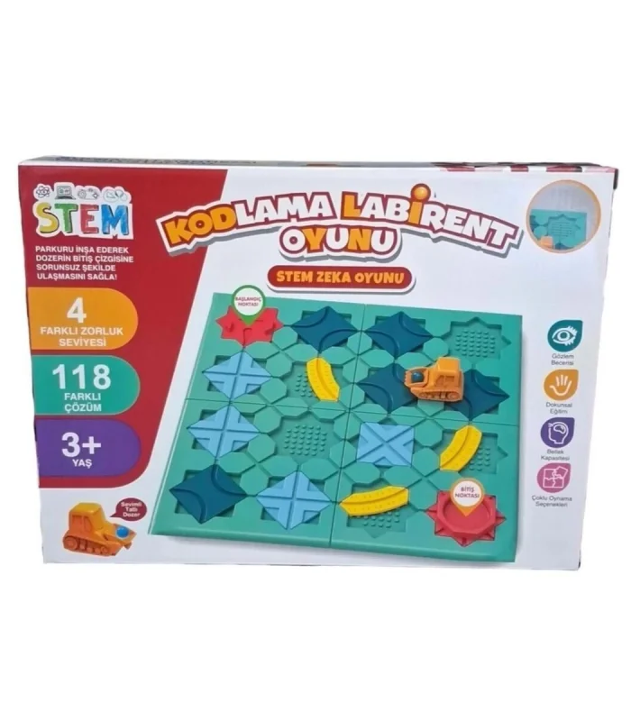 URT045-001 KODLAMA LABİRENT OYUNU STEM ZEKA